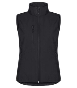 Classic Softshell Vest Dame Black