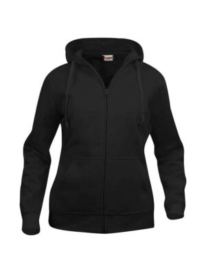 Clique Basic Hoody Full Zip Ladies Black