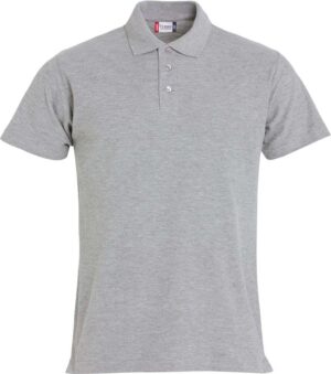 Clique Basic Polo Grey Melange