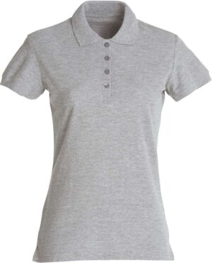 Clique Basic Polo Ladies Grey Melange