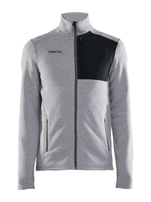 Craft Adv Explore Heavy Fleece Jkt M Grey Melange-Bl