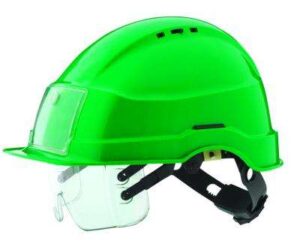 Iris 2 hjelm grønn m/ID kortholder og visir