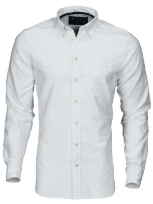 JH&F Indigo Bow 30 Regular Fit White