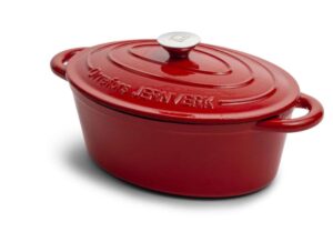 OJ Cast Iron Pot 3,5 litre Red 0