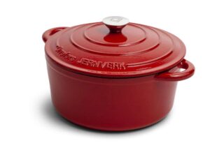 OJ Cast Iron Pot 5 litre Red 0