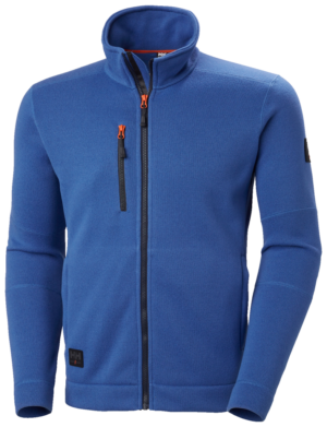 KENSINGTON KNIT FLEECE JACKET 558 STONE BLUE