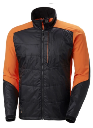 KENSINGTON INSULATED JACKET BLACK/DARK ORANGE