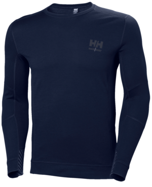 HH LIFA MERINO CREWNECK 590NAVY
