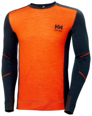 HH LIFA MERINO CREWNECK 592NAVY