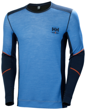 HH LIFA MERINO CREWNECK 595NAVY