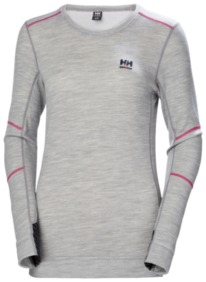 HH LIFA MERINO CREWNECK 930GREY