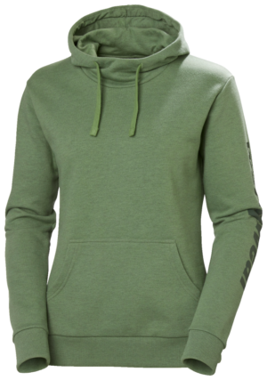 W LOGO HOODIE 406 JADE MELANGE