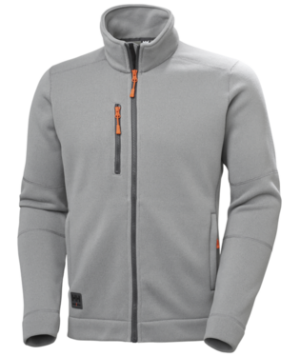 KENSINGTON KNIT FLEECE JACKET 930 MID GREY