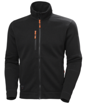 KENSINGTON KNIT FLEECE JACKET 990 MID BLACK