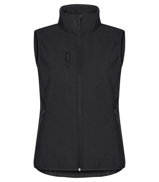 Classic Softshell Vest Dame Black