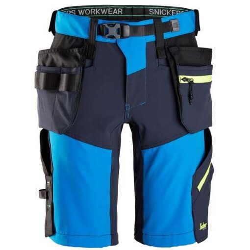 Softshell Stretchshorts+ med hylsterlommer TrueBlue/Navy