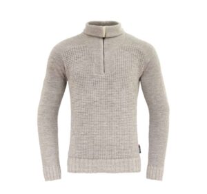 DEVOLD - BISPEN WOOL ZIP NECK INK