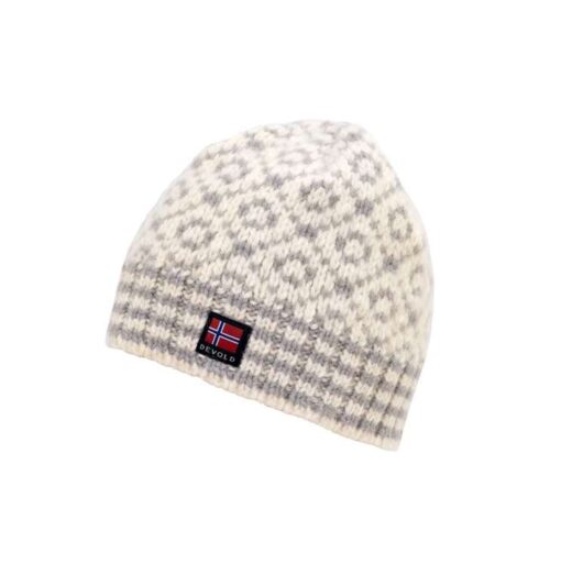 SVALBARD WOOL BEANIE OFFWHITE/GREY