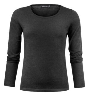 Merino U-Neck W Black
