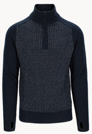 TW Robin Low Half Zip Sky Captain Melange M