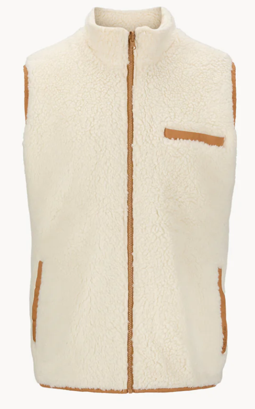 TW  Wolverine Wool Pile Vest Natural White M